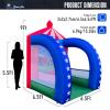 Sewinfla Inflatable Carnival Games  6.56.59FT, Built-in Blower, Quick-Inflate  Football Target (Quick-Inflate Outdoor & Indoor Football Game for Backyard Parties, Team Challenges & Event Fun) view 2