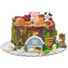 18PCS Farm Animal Cake Toppers  Cute Barnyard Cake Decorations with Cow, Pig, Horse, Sheep, Duck, Chicken, Barn & Grass, Farm Animal Birthday Cake Decor for Baby Shower, Kids Party & Cupcake Supplies view 2