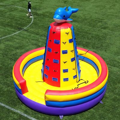 15FT Large Inflatable Bounce House with Climbing Wall, 100% PVC Kids Bouncer Castle with 1100W Blower, Stakes & Safety Wall  for Outdoor Birthday Parties, Backyard Games (15x15x12FT)