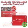 2025 US Citizenship Test Flash Cards, Bilingual English/Arabic,100 Official USCIS Civics Questions with Metal Ring for Naturalization Exam      (Arabic) view 4