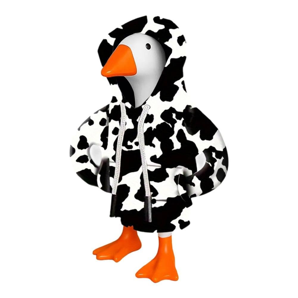 7 Inch Desk Goose Outfits, Magnetic Goose Statue Hoodies, Tabletop Gooses Accessory Mini Porch Goose Costume, for Halloween Decor