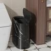 KELINFONG Mini Trash Can with Lid, 2.6 Gallons / 12 Liter Compact Small Plastic Slim Kitchen Garbage Can,Easy to Clean Durable Trash Bin for Kitchen,Bedroom,Bathroom,Compact Spaces,Office,Dorms view 3