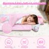 Toddler Nap Mat,Unicorn Kids Sleeping Bag 6727,Extra Large Slumber Bag Thick with Removable Pillow for Girls Boys,Soft Plush Roll Up Sleeping Mat Lightweight for Preschool,Daycare,Travel,Pink view 4