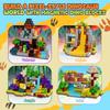 154PCS Magnetic Blocks, Magnetic Building Blocks with Dinosaur World, Magnetic Cubes STEM Toys for Kids Ages 3 4 5 6 7 8 9 10, Creative Magnet Toys & Christmas/Birthday Gift for Boys Girls(1 Inch) view 3