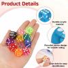 HEARTOOL 16mm Translucent Polyhedral Dice, Square Acrylic 6 Sided Dice with Rounded Edges Perfect for Board Games, Table Game & Classroom Teaching (Sky Blue, 100pcs) view 3