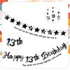 13th Birthday Decorations Banner Boys - 3 Pcs Balck Official Teenager Party Banner Glitter Twinkle Hanging Streamer for Boy Girls 13 Years Old Party Decor view 3