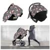 Muishi Funny Penguins Skiing Baby Car Seat Canopy Nursing Cover for Newborn Car Seat Breastfeeding Covers Blanket Newborn Shower Gift view 4