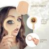 FairySandy Wooden Magnifying Glass Set of 4, Wood Natural Handheld Magnifier Wooden Learning Adventure Toy Reading Magnifier for Elderly, Outdoor Exploration, Reading, Crafts, Collectibles, 5 x 3 Inch view 3
