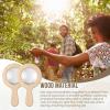 FairySandy Wooden Magnifying Glass Set of 4, Wood Natural Handheld Magnifier Wooden Learning Adventure Toy Reading Magnifier for Elderly, Outdoor Exploration, Reading, Crafts, Collectibles, 5 x 3 Inch view 4