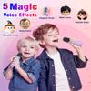Mini Karaoke Machine, Portable Bluetooth Speaker with 2 Wireless Microphones for Kids & Adults, Karaoke Microphone with LED Lights, Gifts for Girls & Boys_Purple view 3