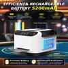 2025 New Automatic Card Shuffler and Dealer,3-in-1 Card Shuffler Machine with 4 Drawing Remotes&Bag&Poker,2 Decks Support 12 Players,360/180 Deal,Rechargeable,for UNO,Phase 10,Skip-Bo,Texas Hold'em view 3
