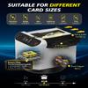 2025 New Automatic Card Shuffler and Dealer,3-in-1 Card Shuffler Machine with 4 Drawing Remotes&Bag&Poker,2 Decks Support 12 Players,360/180 Deal,Rechargeable,for UNO,Phase 10,Skip-Bo,Texas Hold'em view 4