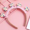 UPKOCH Lollipop Candy Headband for Women Kids, Pink Tulle Hair Accessories for Candyland Costume, Kawaii Sweet Birthday Party Headpiece, Halloween Holiday Photo Props for Daily Wear and Celebrations view 3