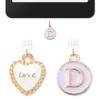 2PCS Initial Letter K Type D Dust Plug Charms Compatible with Kindle USB C view 1