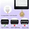 6PCS Initial Bee Type C Dust Plug Charms Compatible with Kindle USB C view 2