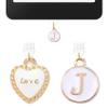 2PCS Initial Letter J Type C Dust Plug Charms Compatible with Kindle USB C view 1