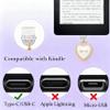 2PCS Initial Letter J Type C Dust Plug Charms Compatible with Kindle USB C view 2