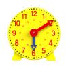 JCRBILW Analog Teaching Clock, 10cm with Geared Hands and Desk Stand, Time Learning Toy for Preschool and Elementary Kids view 1