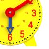 JCRBILW Analog Teaching Clock, 10cm with Geared Hands and Desk Stand, Time Learning Toy for Preschool and Elementary Kids view 2
