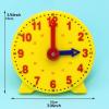 JCRBILW Analog Teaching Clock, 10cm with Geared Hands and Desk Stand, Time Learning Toy for Preschool and Elementary Kids view 3