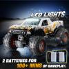 1:10 Amphibious Remote Control Car, 2.4 GHz Waterproof Monster Truck Toys RC Cars, 4WD All Terrain Off-Road Pickup RC Trucks , 2 Batteries 60Mins Play, Kids Toy Gift for Adults Kids Boys Girls view 4