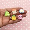 Cute Animal Cabochons, Kawaii Decoden Cabs, Penguin, Duck Dinosaur Etc Cabochons rdnqu (5 Pieces) view 1
