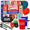 Challenge Champs Action Party Game  200 Skill Challenges for Team Building, Family Game Night | Complete Set for Adults, Teens, Kids 8+ with 10+ Accessories | Competitive Group Activity view 1