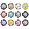500 Bulk Monaco Club Poker Room Design 13.5gm Clay Composite Poker Chips - Choose Chips! view 1