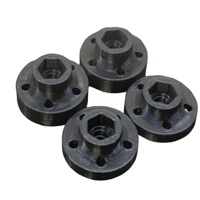 3DEXL Wheel Hexes for Tamiya Clod Buster Wheel Hub adapters for Axial Wraith/TXT Tires (12mm) Clodbuster