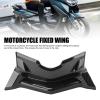 Akozon Front Fairing Spoiler Winglet Carbon Fiber Style Protection from Elements for NMAX155 2025 Riders view 2