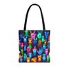 Premium Tote Bag with Reinforced Stitching - Glow Finger Puppets Theme view 1