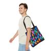 Premium Tote Bag with Reinforced Stitching - Glow Finger Puppets Theme view 3