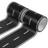 Ouligay 2PCS Road Tape for Toy Cars, Road Tape for Kids, Race Track Tape, Black Roadway, Easy Stick & Tear, No Residue, Perfect for Kids' Racing Parties view 1