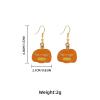 4 * 2.1cm Halloween Pumpkin Party Simple Earrings,orange,4 * 2.1cm view 3