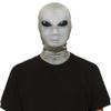 Funny Halloween Mask Hilarious 3D Full-Face Alien Mask with Mesh Eyes and Nose Cover for All (White) view 2