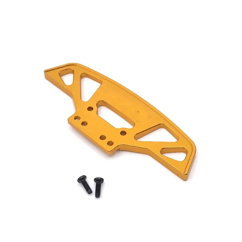 AQWBTYD Rc Car Bumper Compatible with WLtoys 284131 K969 K979 K989 K999 P929 P939 RC01 for MINI-Q for MINI-Z Q8 Q9 1/28 RC Car Parts Metal Upgrade Front Bumper(Yellow)