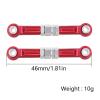 Compatible with MJX H16 16207 16208 16209 16210 1/16 RC Car Upgrade Parts Aluminum Alloy Front Steering Rod Links Tie 14210 14209 RC Car Accessories(Silver) view 3