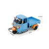 1/10 Scale RC Three-Wheeler Truck, 2.4G Full-Proportional RC Car Tricycle with Realistic Reverse Sound, Synchronized Lights and Adjustable Gears, Blue (RTR Version) view 3