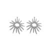 5.2 * 4.6cm Bohemian Alloy Hollow Flower Retro Earrings For Women,golden,5.2 * 4.6cm view 2
