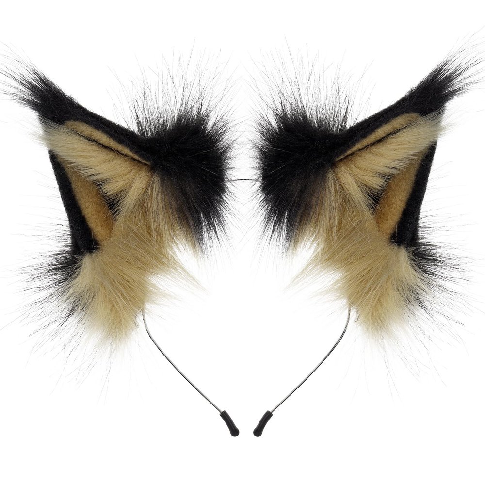 BYSSWENY Personalized simulation adjustable headband, Halloween role-playing fox ears cosplay plush hair accessory