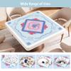 2025 New Mahjong Mat-31.5 "x31.5 Rubber Anti Slip and Noise reducing Game Mat with Storage Bag, Suitable for Mahjong, Poker, Chess, and DominosGreen view 4