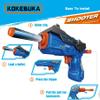 KOKEBUKA 2 Pack Foam Blaster Toy Guns for Kids - Small Handheld Blasting Set with 6 Soft EVA Darts - Easy Load & Fire Shooting Game for Boys Girls Age 6+, Backyard Party Favors & Gifts view 4