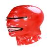 AiCc stylists Red Latex Mask with Zipper Lock at the Eyes and Mouth Cosplay (L) view 3