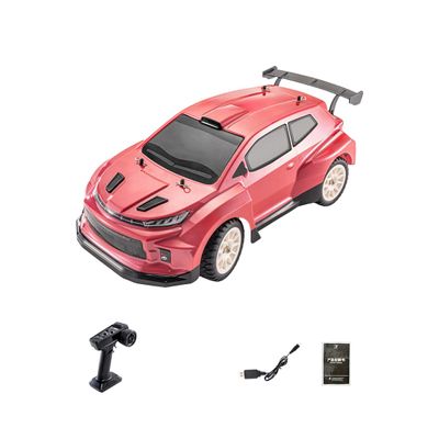 1/12 RC Drift Car with Gyro, 2.4G Full-Proportional 4WD Remote Control Sports Car with LED Lights, 32KM/H 2 Batteries Mini Rally RC Racing Cars Gift for Adults -Upgraded RTR