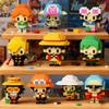 10 Straw Hat Crew Pirate Figures Building Blocks Kit Set, the Going Merry Ship Characters Micro Brick Headz, Adventurer Piece One Animes Toy Merch, Decor Ideal Valentine's Day Gift for Fans, Teen14+ view 2