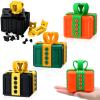 Leinuosen 3 Pack Annoying Nesting Gift Box with Screws, 3D Funny Prank Gift Box, Novelty Hilarious Money Card Container for Christmas Birthday Wrapping (Orange Green,Green Gold,Black Gold) view 1