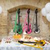 28 Pack 37.4 inch Inflatable Guitar with Strap Blow Up Guitars with 1 Red Air Pump Rock Star Toys for Kids Birthday Rock and Roll Party Photo Booth Props view 4