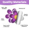 26 Pcs Non Slip Bathtub Stickers, Cute Daisy Shower Floor Non Slip Stickers for Safety Bathroom Tubs Shower Floor, Bright Adhesive Star Flowers Appliques with Premium Scraper view 3