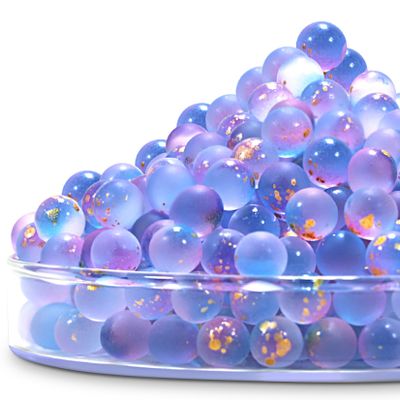 Sukh Glass Marbles - 100 Pcs Purple Cat Eye 0.39 Inch Bulk Marbles for Games, DIY Home Decor, Vase Fillers & Party Decorations