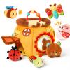 Baby Toys 6-12 Months, Surprise Honey Pot with Sensory Stuffed Animals, Rattle, Crinkle, Mirror, Montessori Toys for Baby Toys 1 Year Old, Infant Toys Christmas Gifts Stocking Stuffers Birthday view 1